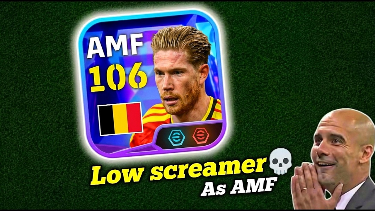 I TESTED KDB'S LOW SCREAMER & VISIONARY PASS! 🤯 106 Rated De Bruyne Review | eFootball Mobile