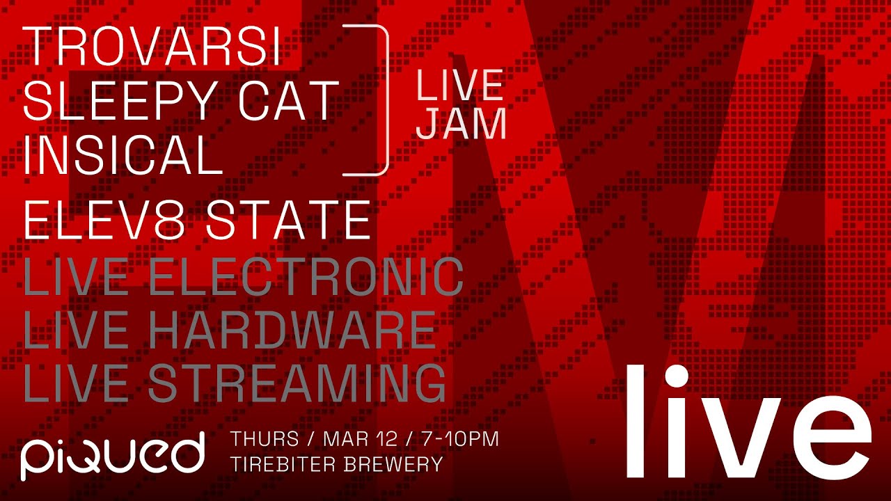 Trovarsi, Sleepy Cat, Insical and Elev8 State / Piqued FM Live
