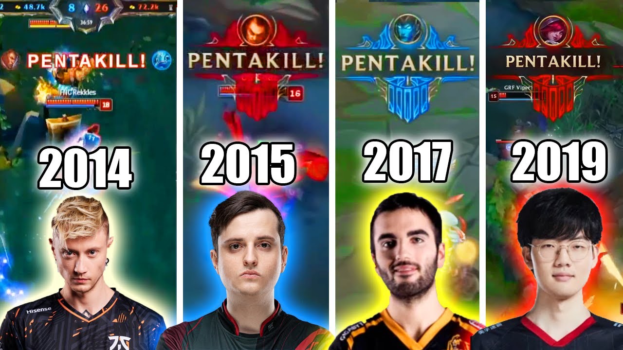 TODOS LOS PENTAKILLS DE MUNDIALES - League Of Legends