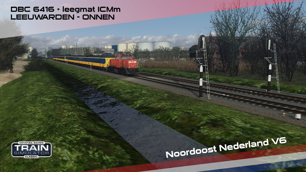 Train Simulator Classic | Leeg mat naar Onnen omgeleid via Leeuwarden (Noordoost Nederland)