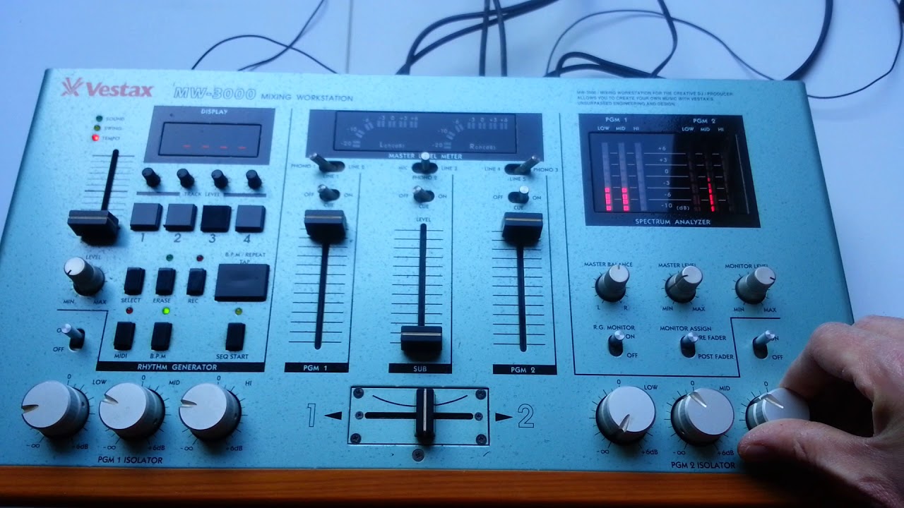 Vestax mw3000 rare mixer isolator