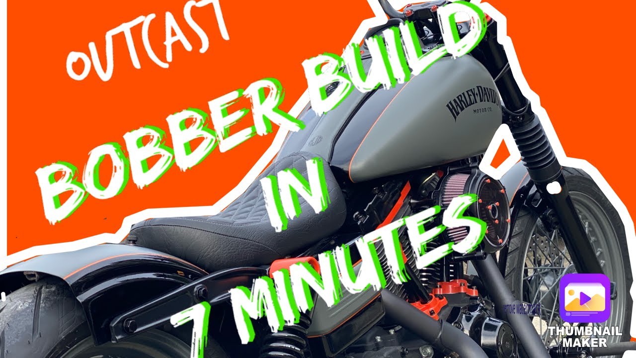 Harley Davidson Bobber build in 7 Minutes - 