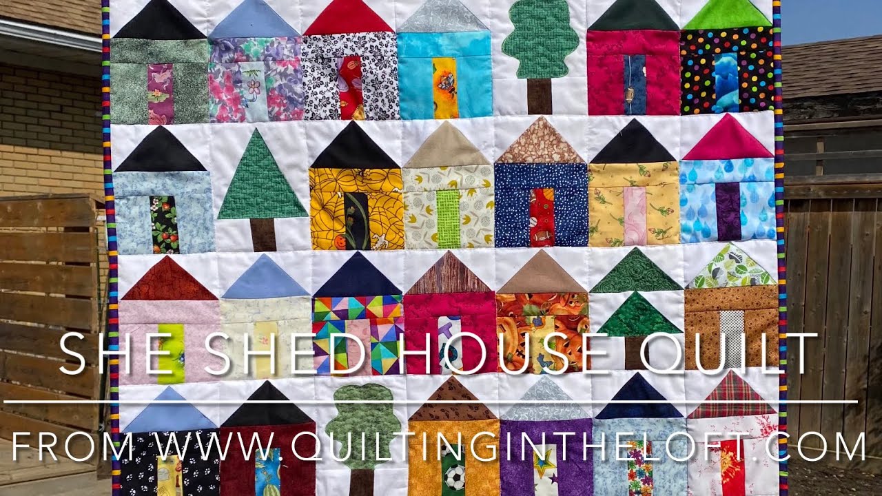 She Shed House Quilt Tutorial