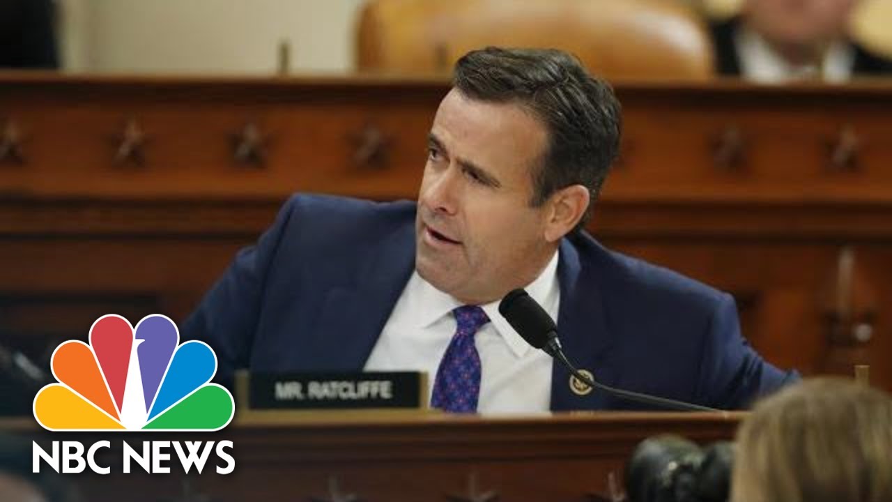 John Ratcliffe Shouts At Bill Taylor During Questioning: 'My Time Is Short, Yes Or No?!' | NBC News