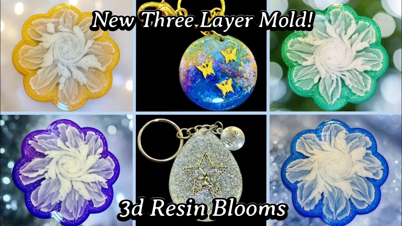#557 Trying New Triple Layer 3d Resin Bloom With New Mold!