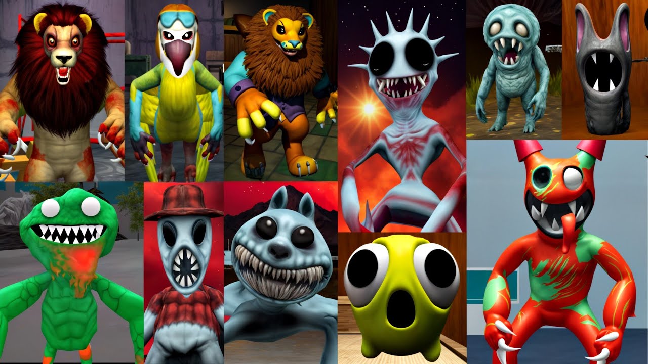 Monster Jumpscares Battle - Indigo Park, Zoonomaly, Pink Monster Life Challenge 7 (Part-4)