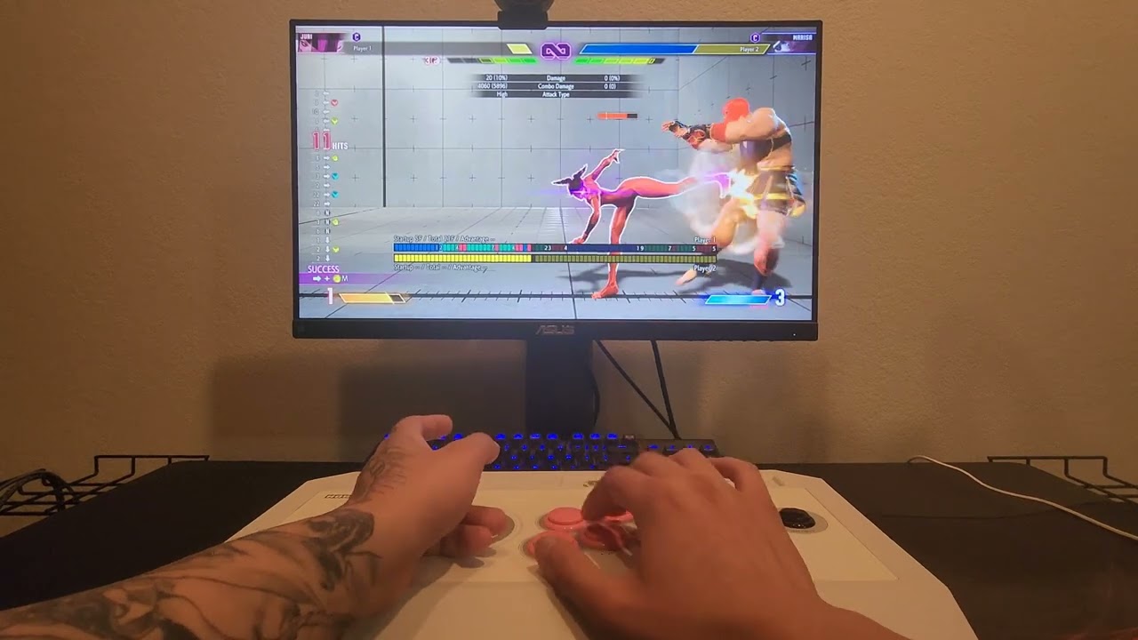 Street Fighter 6 - Juri - 5896 Damage Feng Shui Engine Combo POV Tutorial