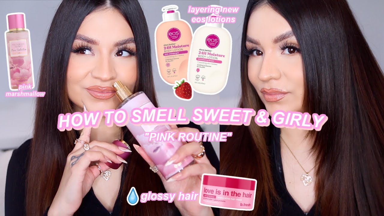 КАК ПАХНУТЬ СЛАДКО, КАК КОНФЕТА 🍓🍬 КОМБИНАЦИИ РОЗОВЫХ АРОМАТОВ 🎀 + ДУШ И УХОД ЗА ВОЛОСАМИ ДЛЯ БЛЕ...