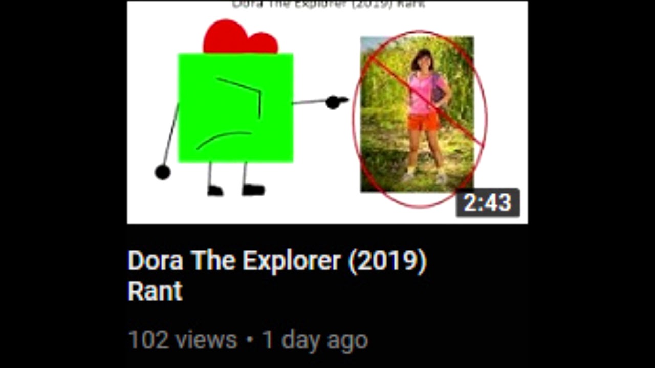 100 VIEWS ON MY DORA THE EXPLORER (2019) RANT