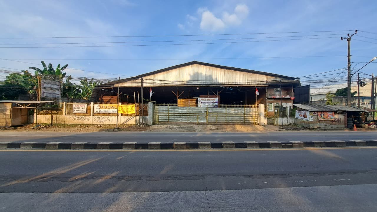 Tanah + Gudang Dijual Jalan Raya Parung Km 18
