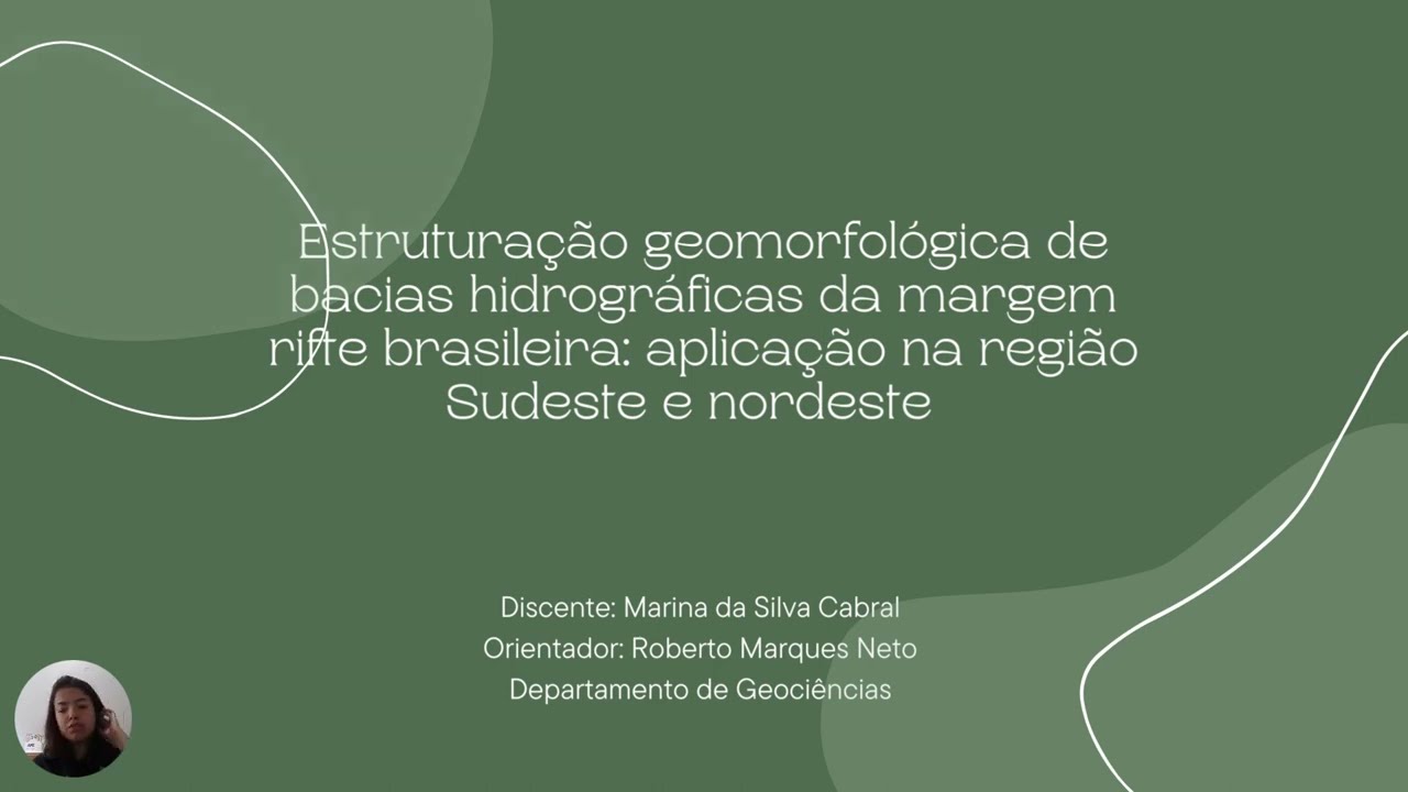 UFJF/SEMIC 2022 - Estruturação geomorfológica de bacias hidrográficas da margem rifte brasileira.