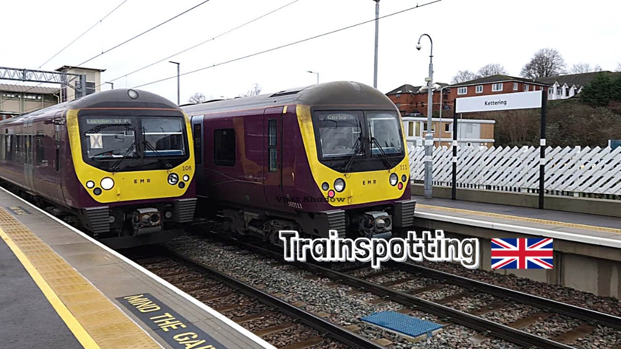 An Hour on Kettering Station in 10 Minutes ~Trainspotting, |EMR Connect | 11/01/2023🚆