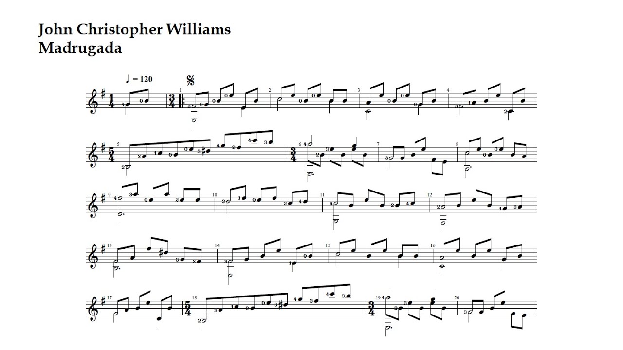 J. C. Williams. Madrugada