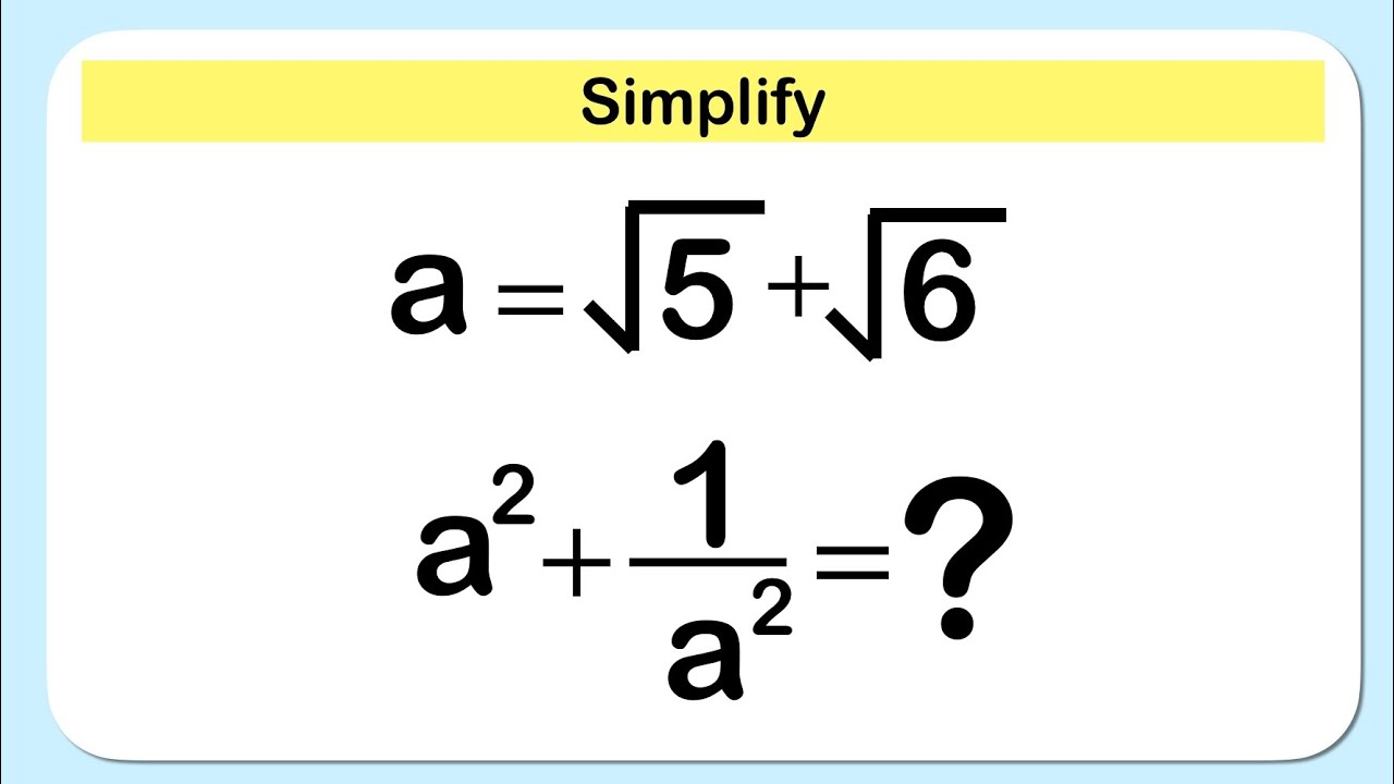 Nice Algebra Simplification Problem