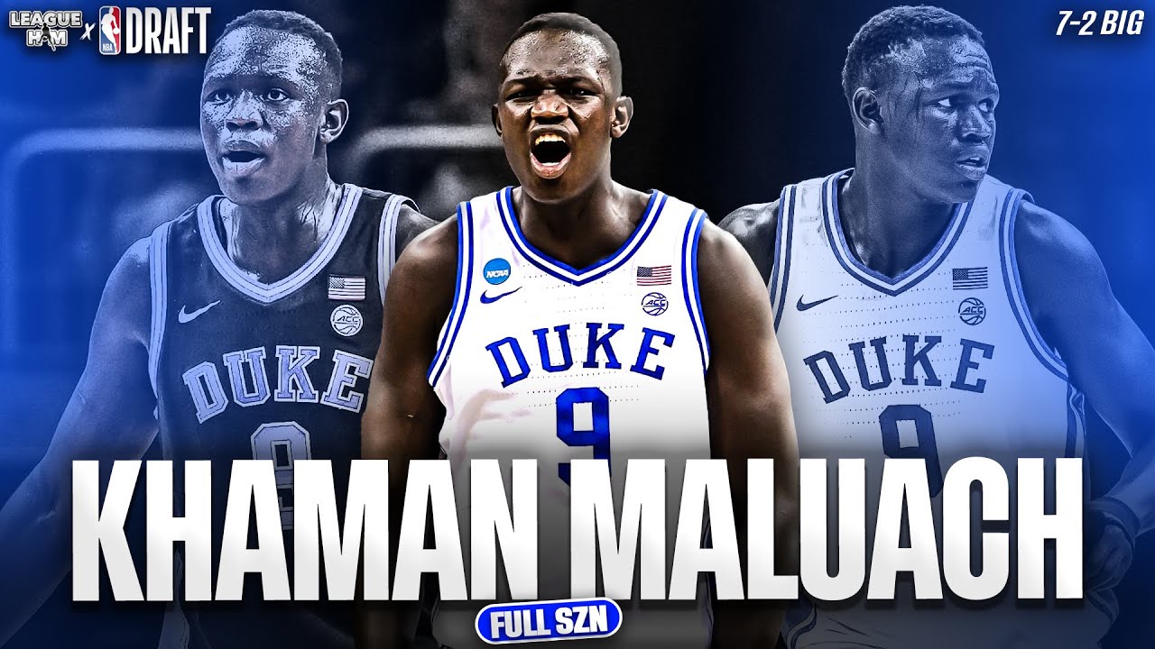 Khaman Maluach Full Duke Season Highlights | Phoenix Suns No. 10 pick | 2025 NBA Draft