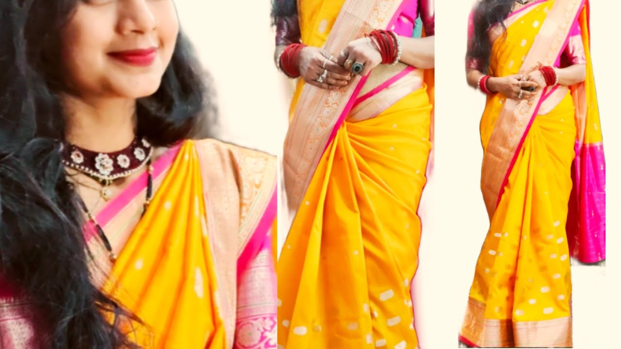 Banarasi Sadi kaise pehnate hain|| उल्टे पल्ले की साड़ी कैसे पहनते हैं @RituKumawat 