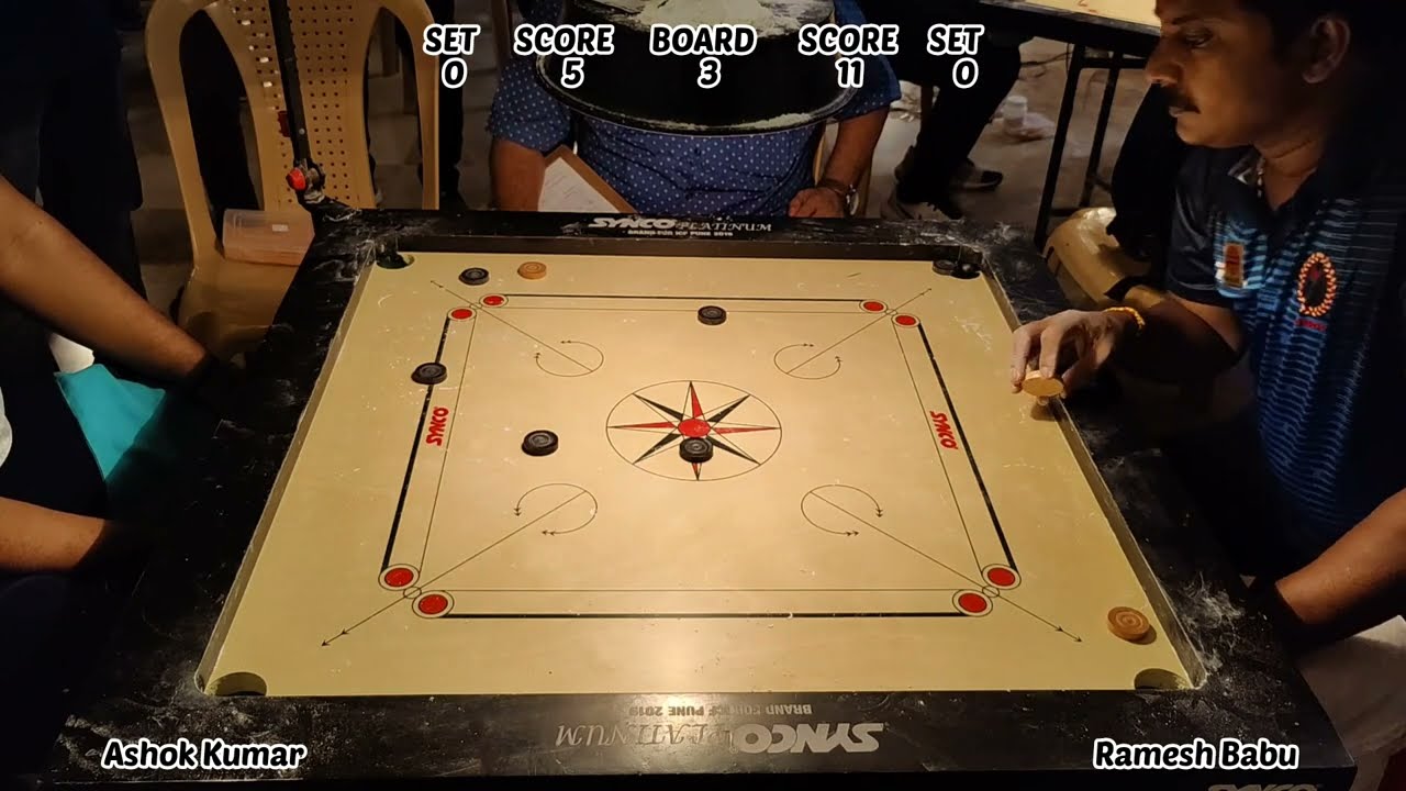 CARROM QF | Ramesh Babu vs Ashok Kumar | Chennai District Carrom Tournament #carromunlimited #carrom