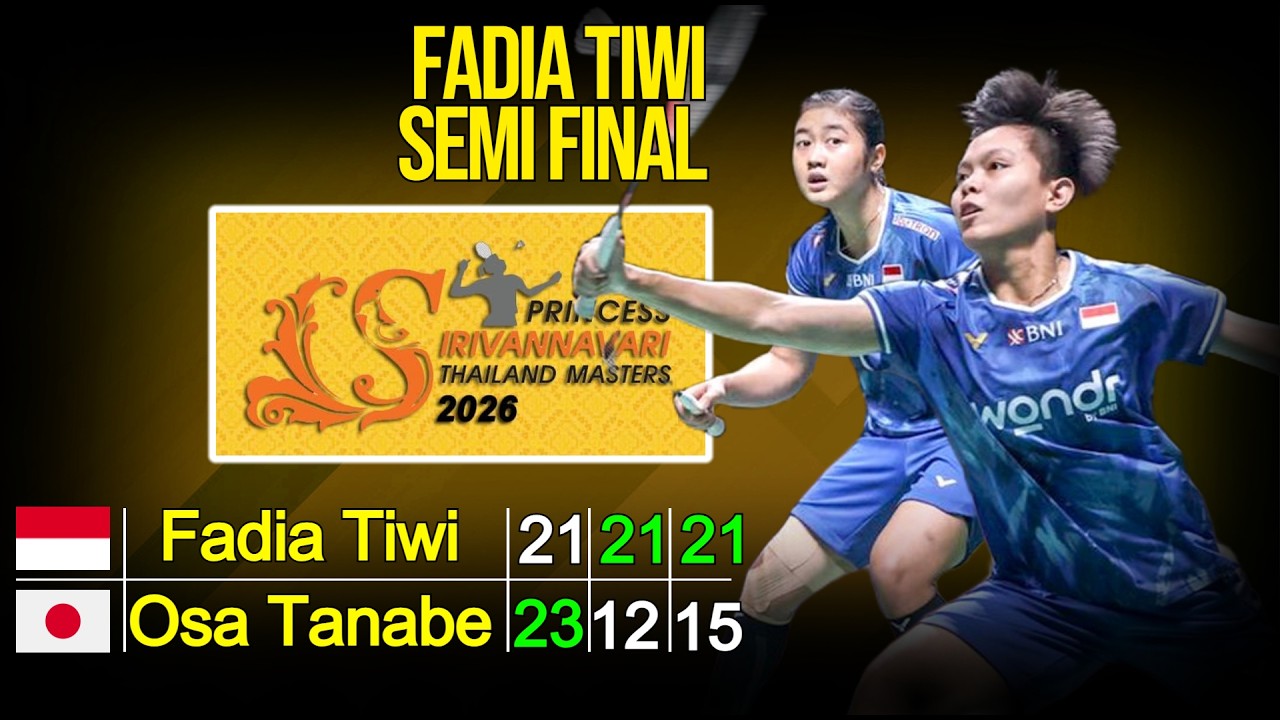 SF Thailand Masters 2026 BWF S300 | Live Badminton Reaction + Score