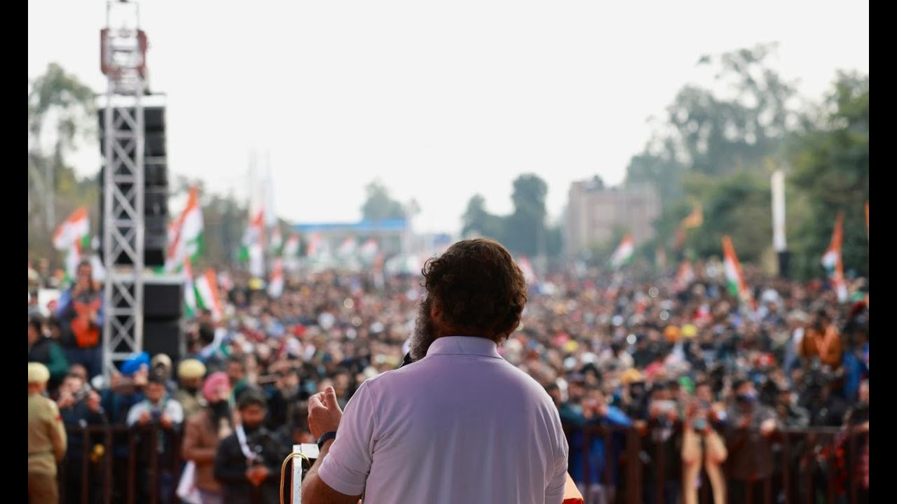 कश्मीरी पंडित अपना हक़ मांग रहे हैं, भीख नहीं | Rahul Gandhi Full Speech | Jammu | Bharat Jodo Yatra
