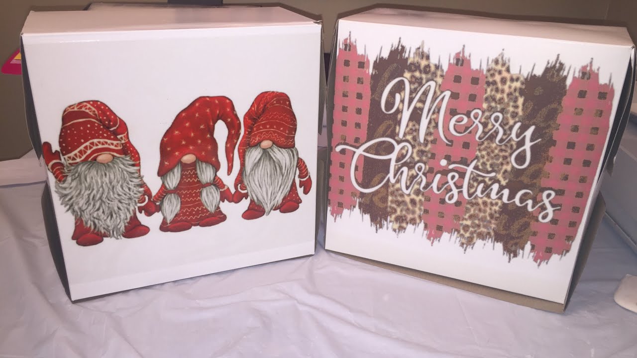 Sublimation on boxes