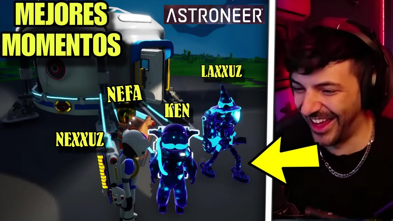 MEJORES MOMENTOS DE NEXXUZ Y LOS ARKEANOS AL JUGAR ASTRONEER 😎😂 (NUEVO DLC) #DÍA 1