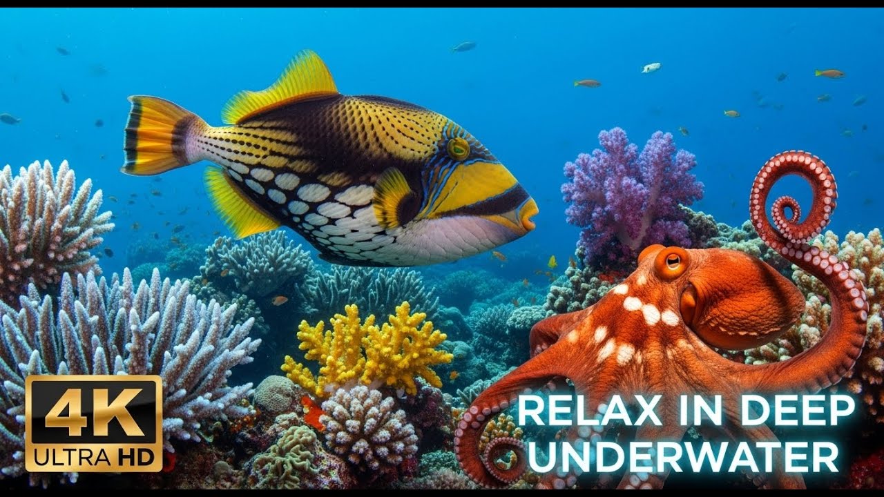 The Deep Calm | 4K Underwater Relaxation with Ocean Sounds [Vol37]