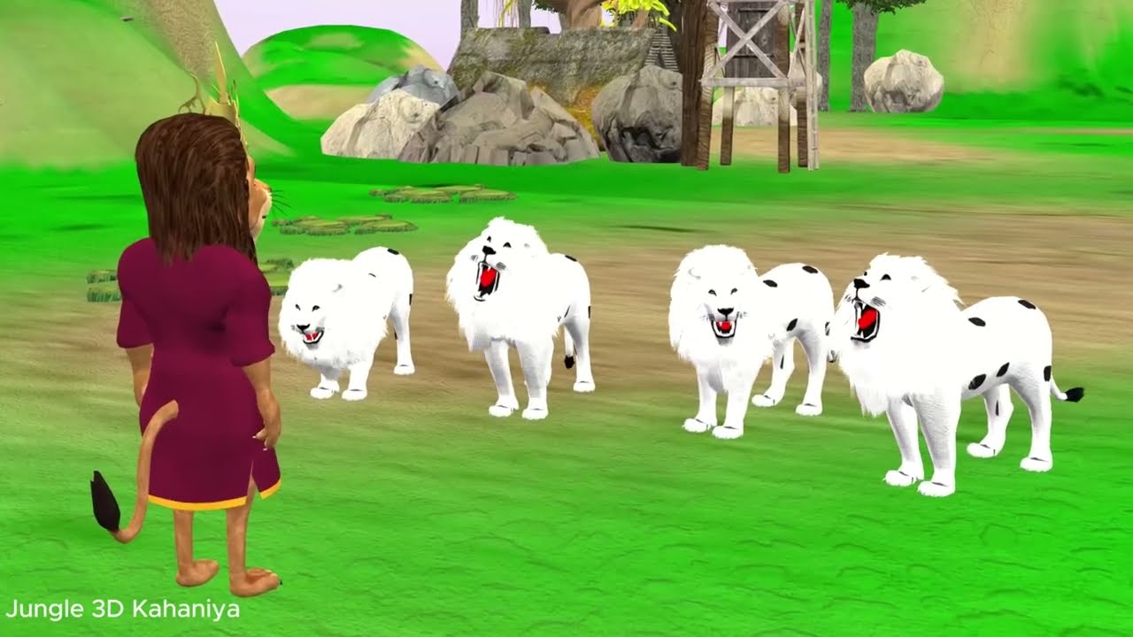 Top 03 Lion Amazing Hindi Moral Stories Collection Sher Ki Kahani - Hindi Kahaniya - Fairy Tales.