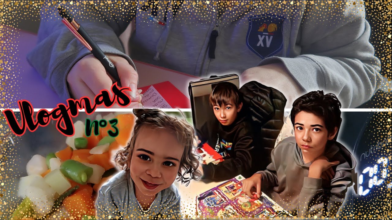 ♡ [VLOGMAS FAMILLE NOMBREUSES N°3] ORGANISATION MENU ET MÉNAGE.