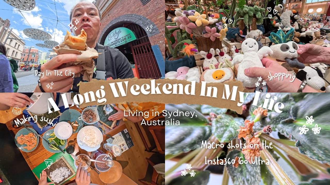 Видеоблог Sydney Weekend: магазин Lego, Jellycat, суши и книжный магазин