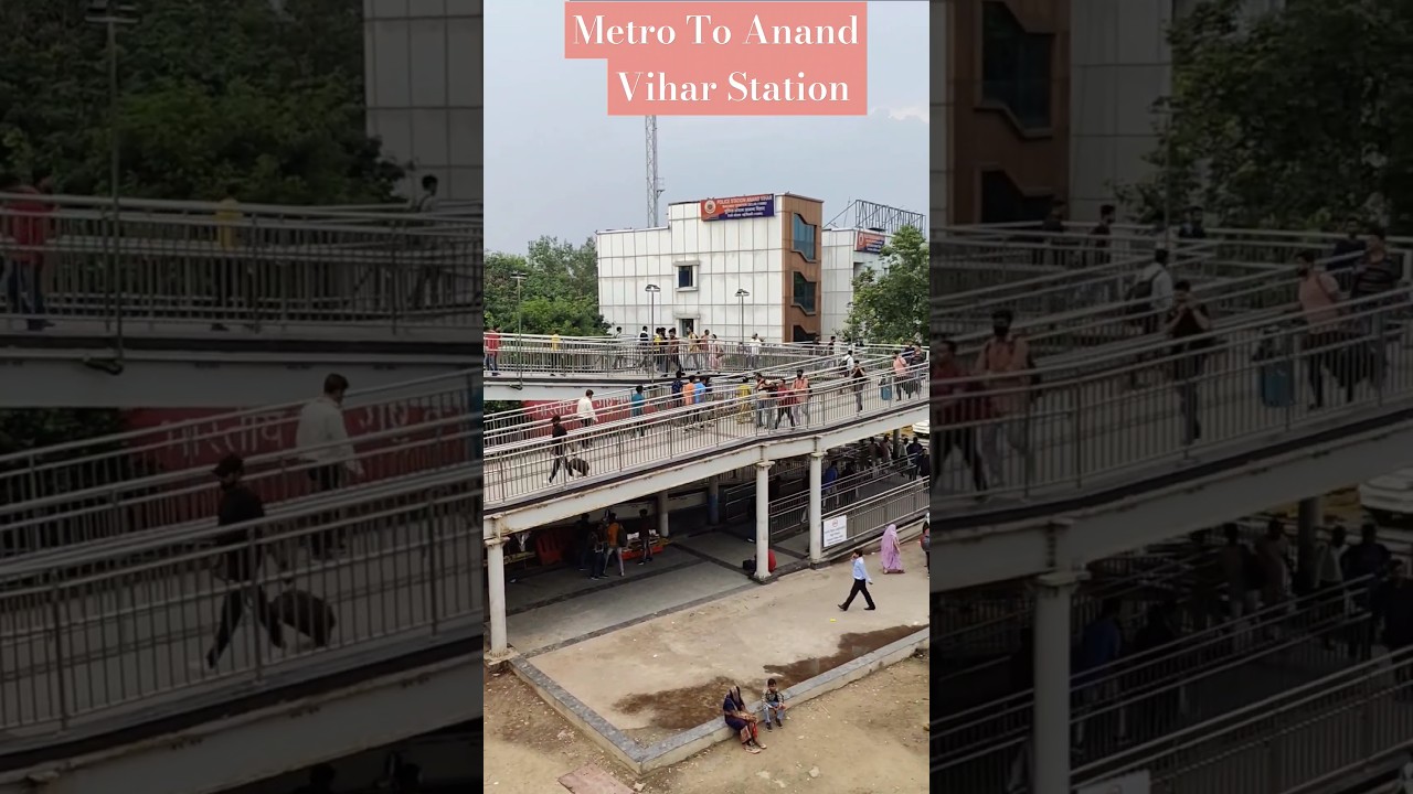Metro se Anand Vihar Station Kaise Jaye #trending #viral #shorts #metro #station #railway