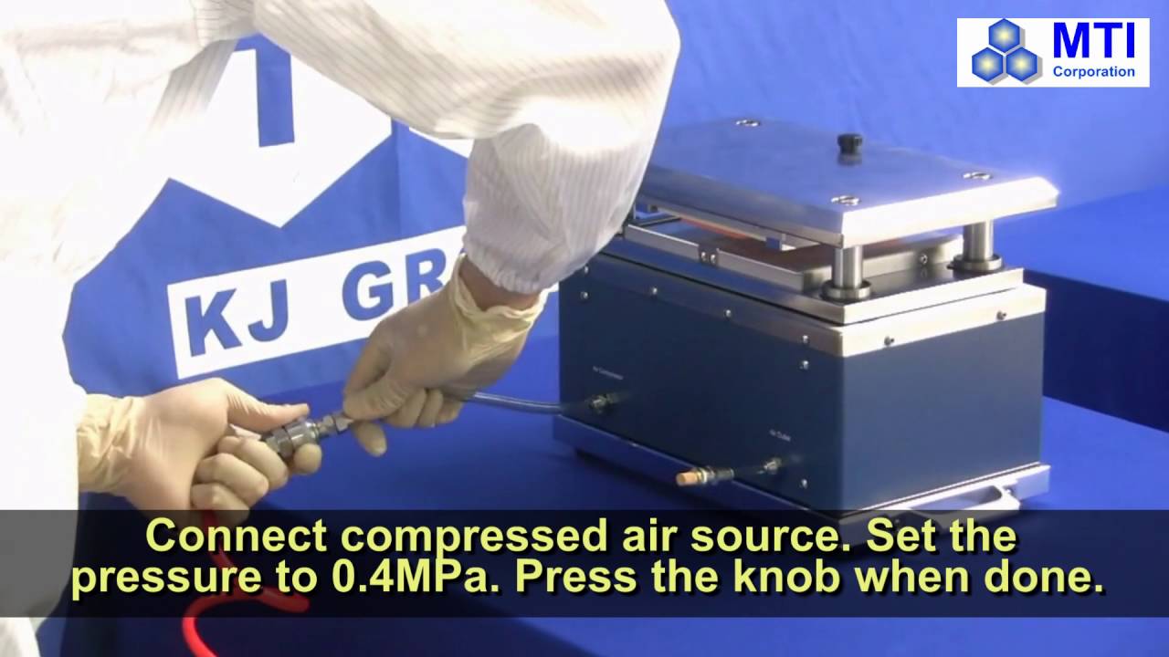 Compact Pneumatic Electrode Die Cutter for Pouch Battery - MSK-180S