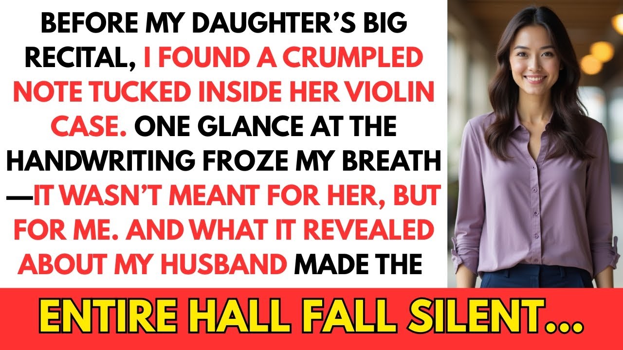 I Found a Hidden Note Before My Daughter's Recital—What It Revealed About My Husband Shocks Everyone
