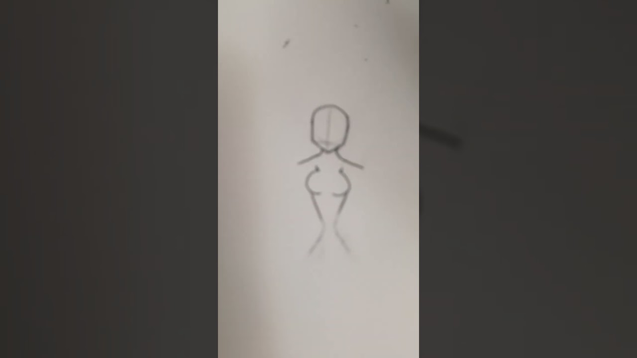 How to draw a body base. (In my style)