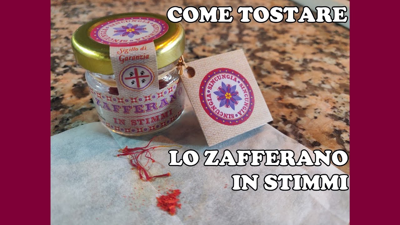 Come tostare lo zafferano in stimmi Sincungia