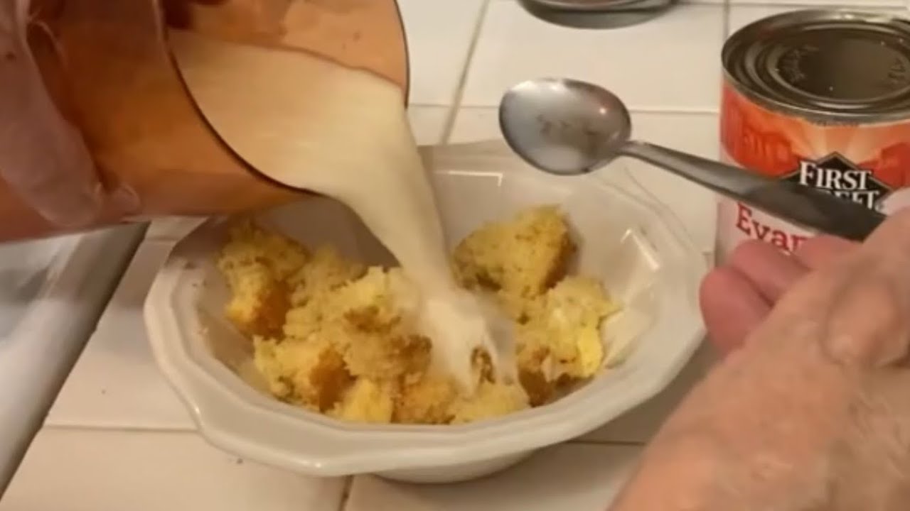 Survival Meal #3 Cornbread & Milk