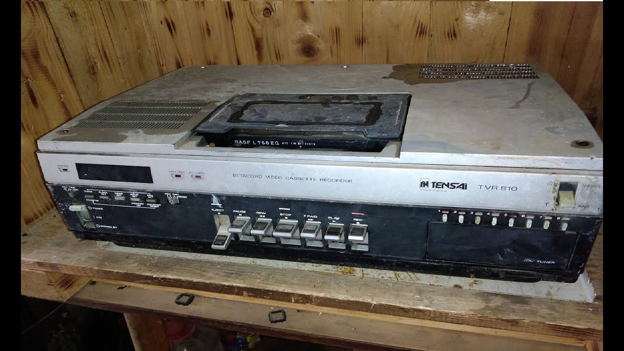 Betamax-Betacord cassete recorder Tensai Tvr 810 scrap for Gold,Silver,Copper and other scrap metal.