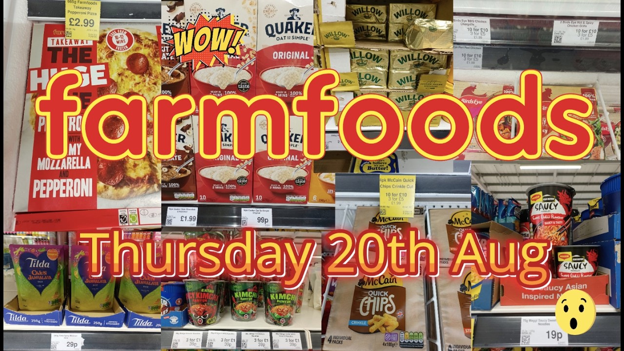 Farmfoods Bargains & Offers Thursday 20th August Uk Budget Supermarket
