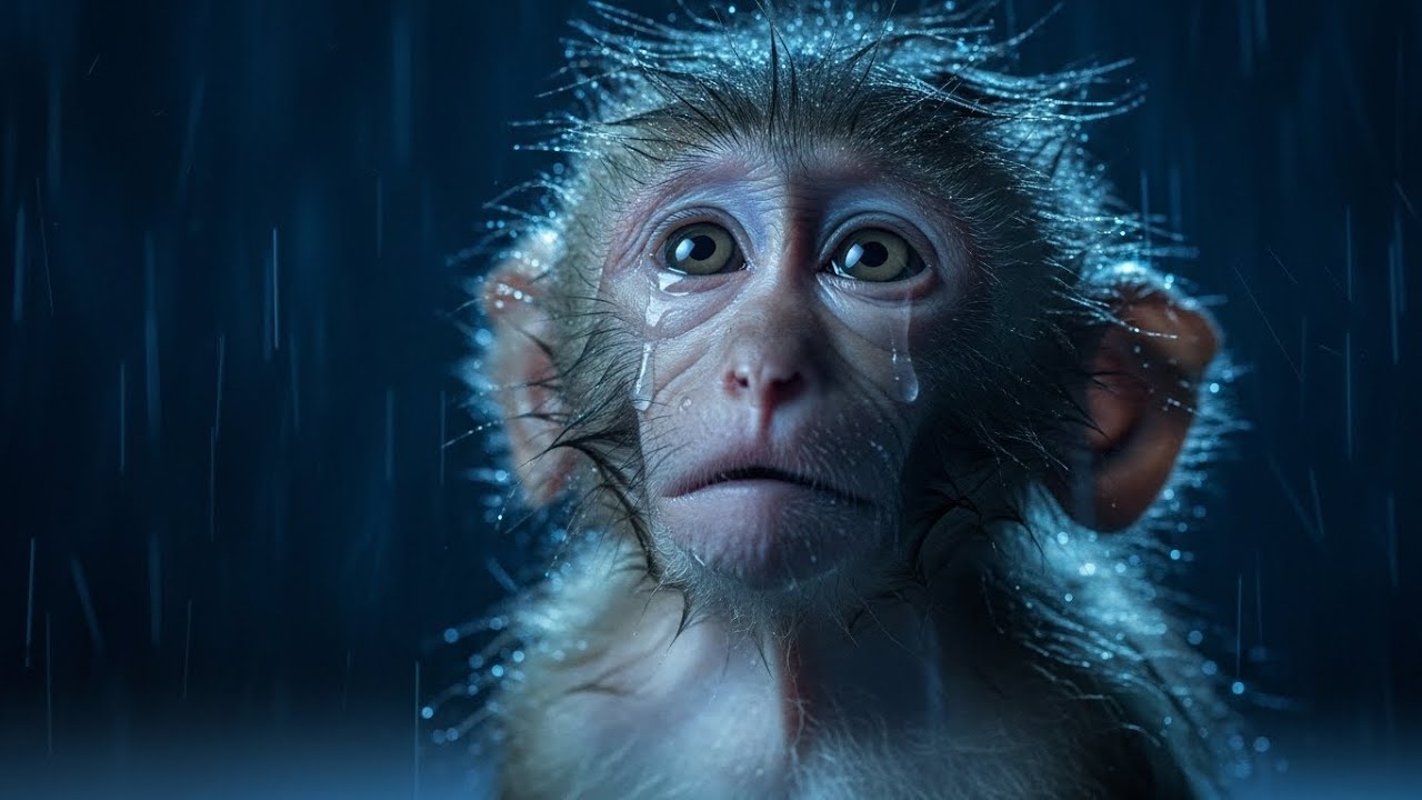 Why He Shivers Alone: The Sad Reality of an Orphan Monkey 💔