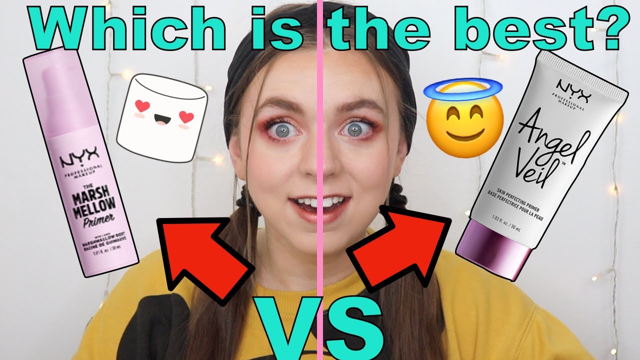 NYX Marshmallow Primer VS NYX Angel Veil Skin Perfecting Primer! | Worth The Hype?