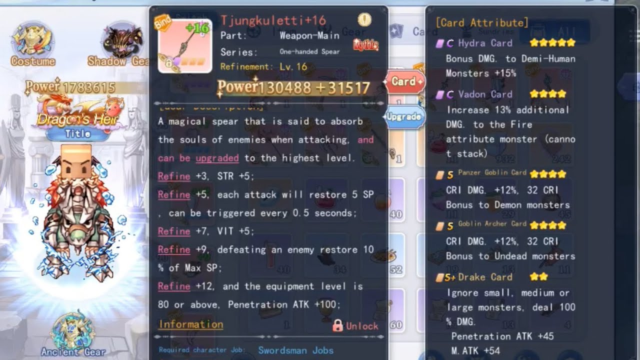 The Ragnarok Rune Knight, Full skill no need SP potion use Tjungkuletti #theragnarok #theragnaroksea