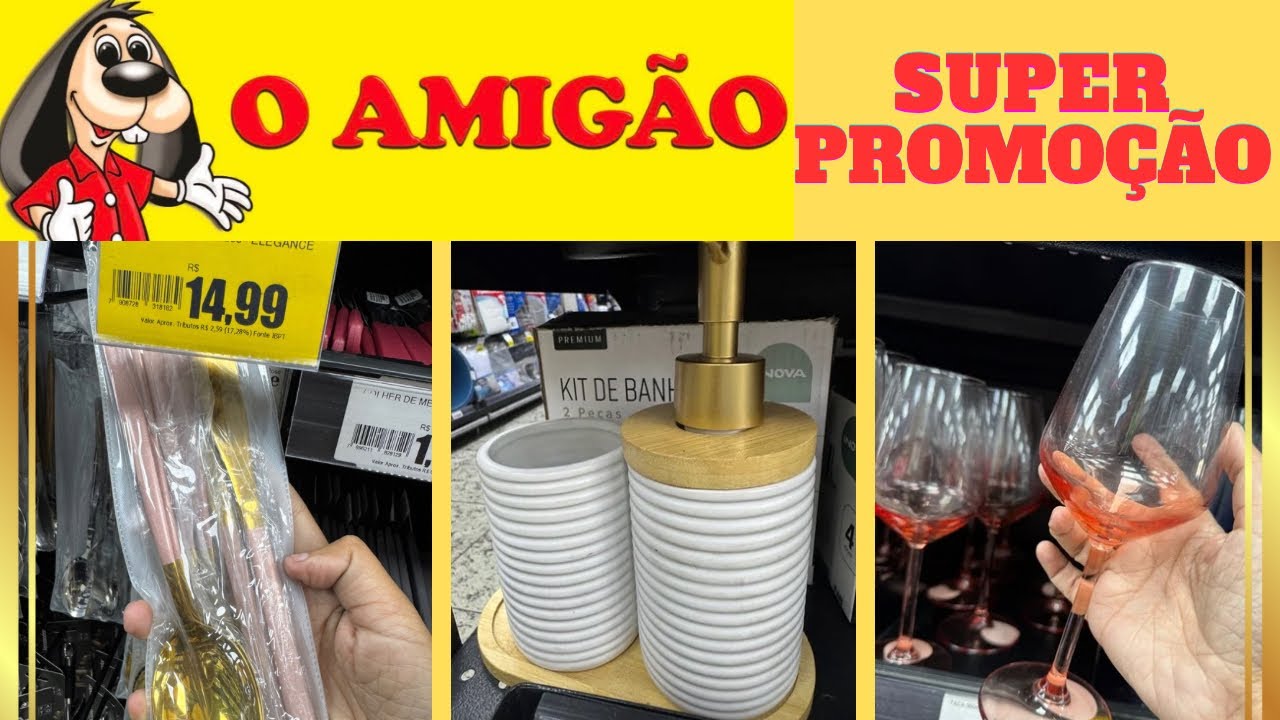 ACHADINHOS PARA O LAR NA LOJA O AMIG&Atilde;O! NOVIDADES E PROMO&Ccedil;&Otilde;ES 😱