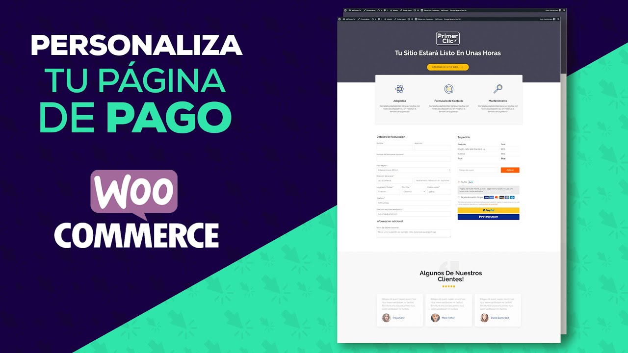 Personaliza tu 'Página de Pago' de WooCommerce (Checkout Page)