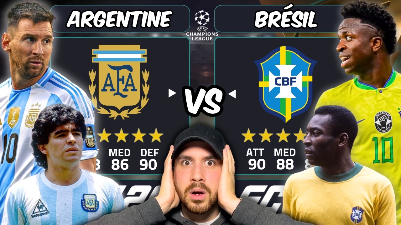 Argentine vs Brésil sur FC 26 ! 