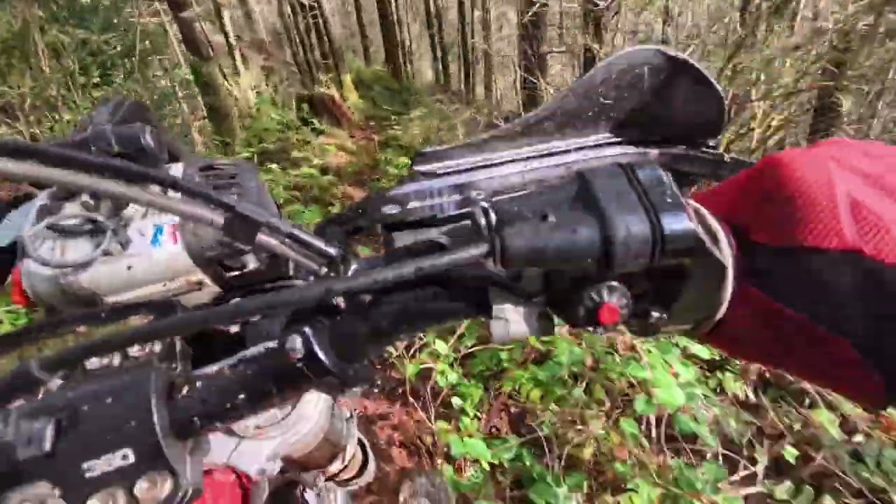 Dirt Bike Slow Pokin' Up a Ridge