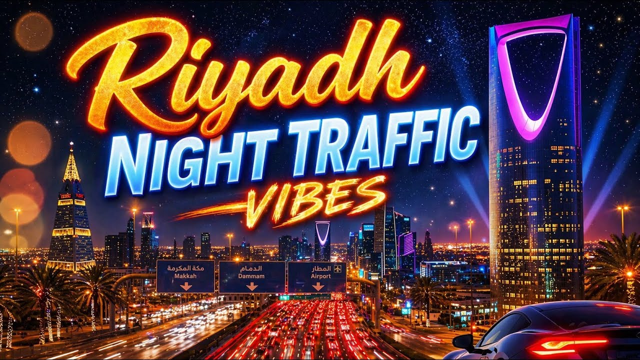 You won't believe what I've saw! 😍 Riyadh Night Traffic Vibes | Peaceful Drive Through City Lights🇸🇦