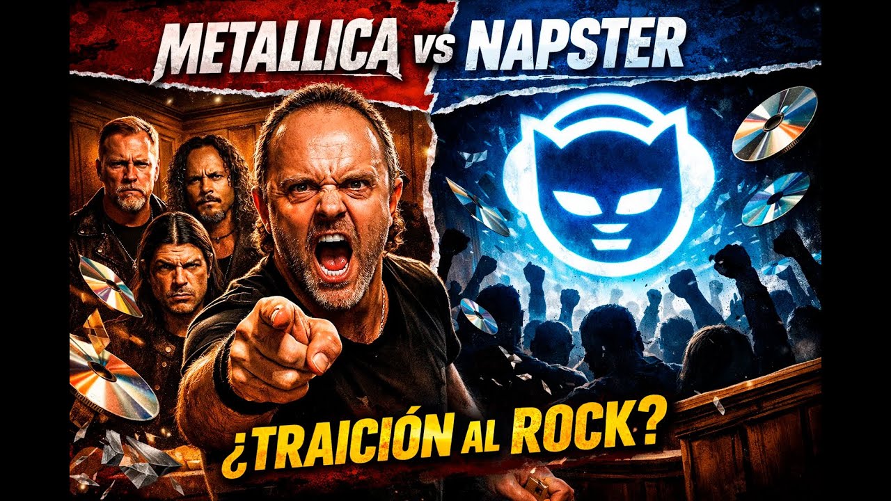 Metallica vs Napster: la guerra que hizo que millones de fans los odiaran 💿⚡