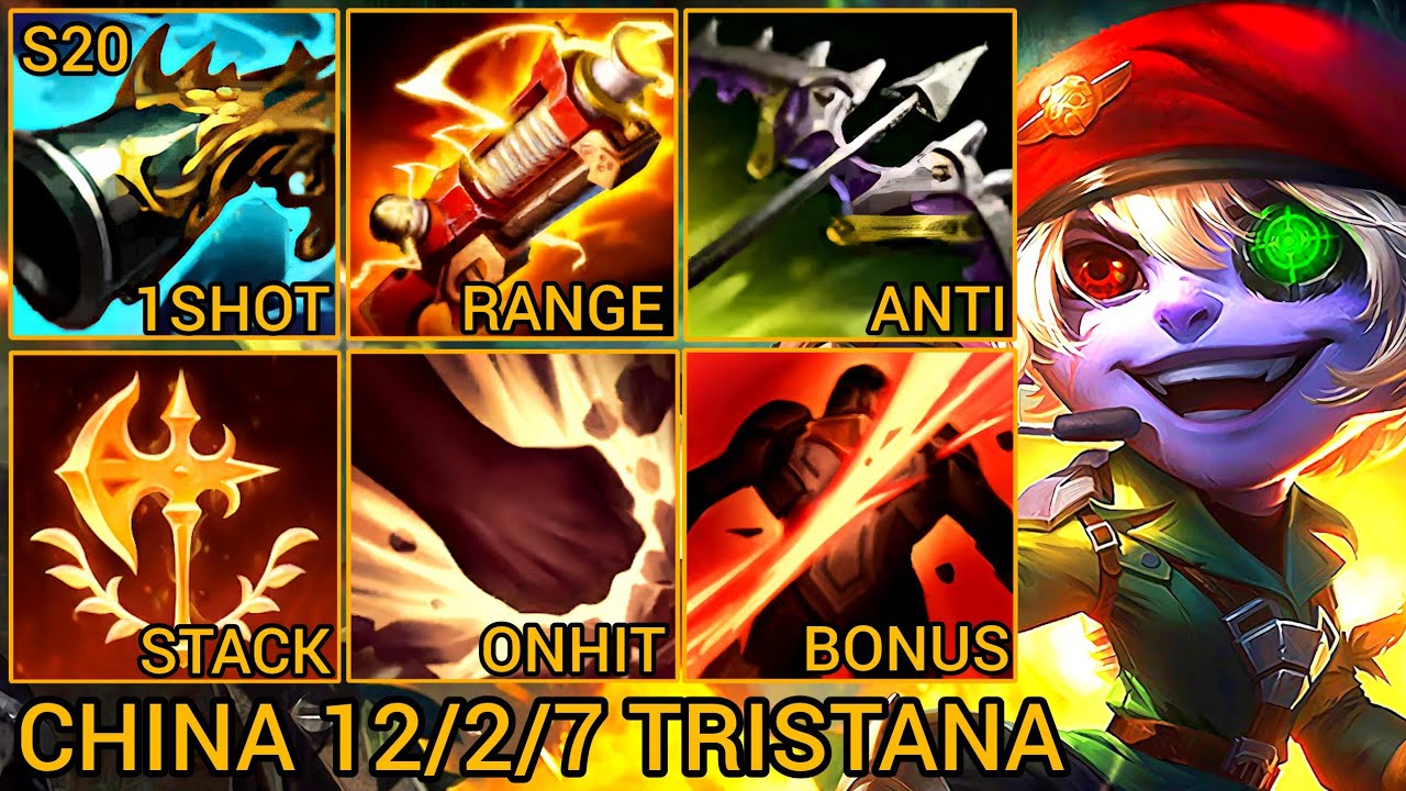 Tristana Baron Lane S Rating 12/2/7 - China Wild Rift New Meta Build & Runes By Tiarty