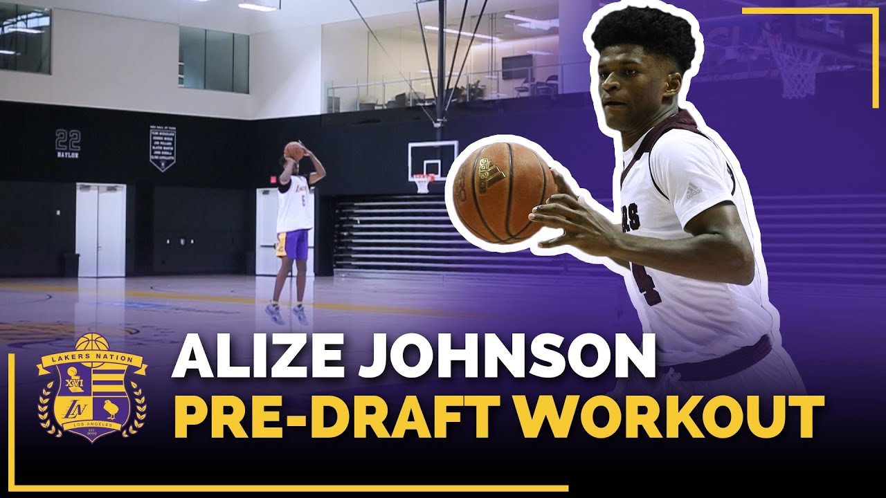 Missouri State Forward Alize Johnson Lakers Pre-Draft Workout (Lakers Mentality Drill)