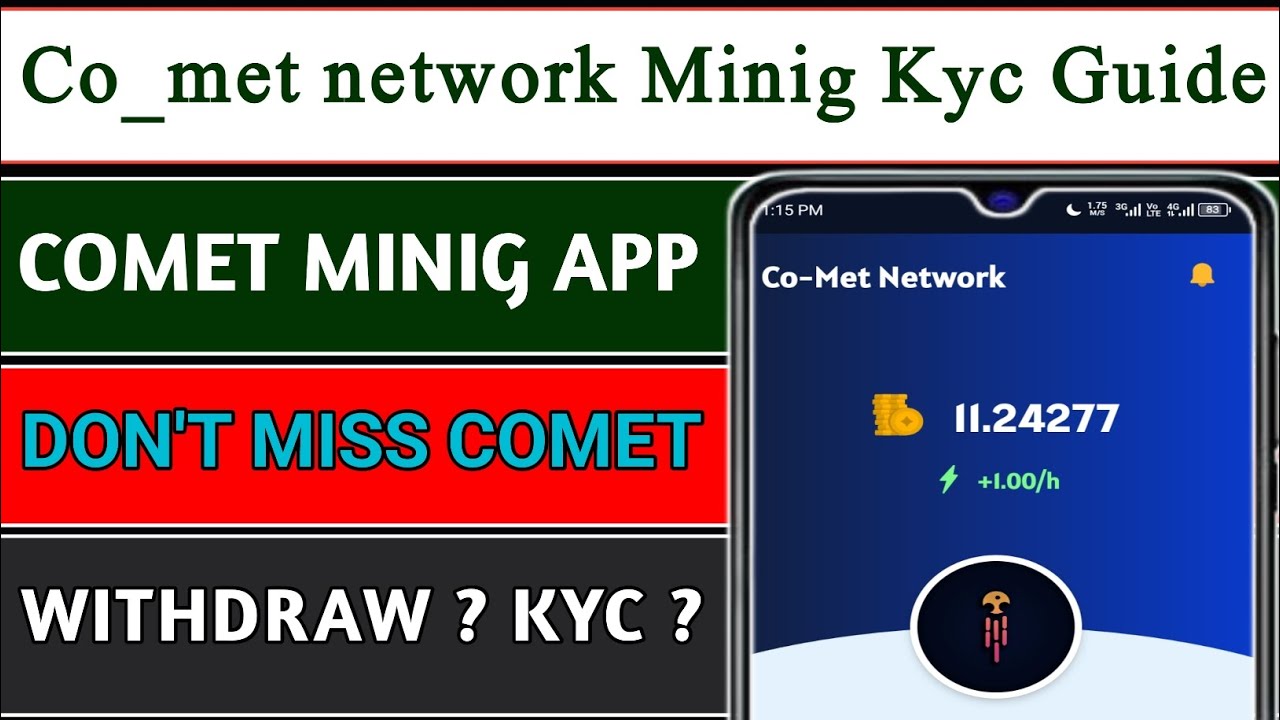 Comet network New Minig App | Comet Network listing Update | Account Creat complete Guide 