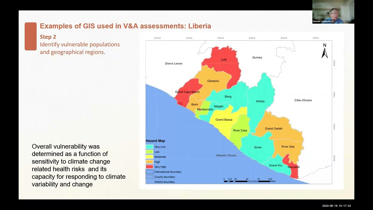 GIS and risk mapping in climate change and health vulnerability & adaptation assessments -PM session